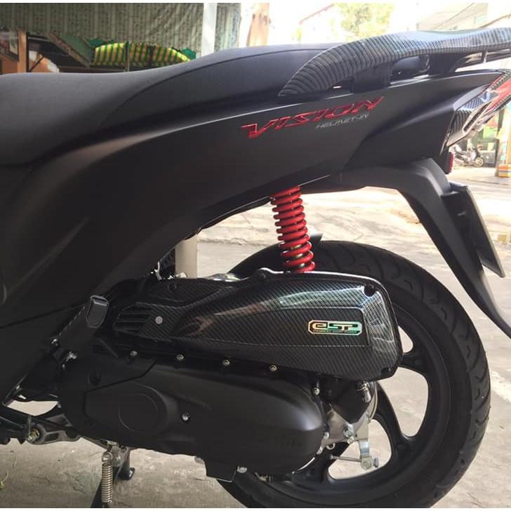 Phụ kiện Ốp Carbon Cacbon Dành Cho Honda Vision 2014, 2015, 2016, 2017, 2018, 2019, 2020