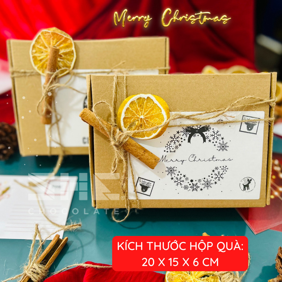 [Set quà Giáng sinh] Quà tặng Giáng sinh, Noel - SHE Chocolate. Socola, nơ thừng mini,thiệp Giáng sinh.Quà tặng đặc biệt