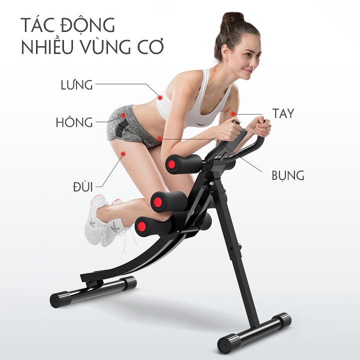 Máy tập cơ bụng - Máy tập gym trong nhà - Máy tập bụng,eo,ngực,lưng đa năng giảm béo