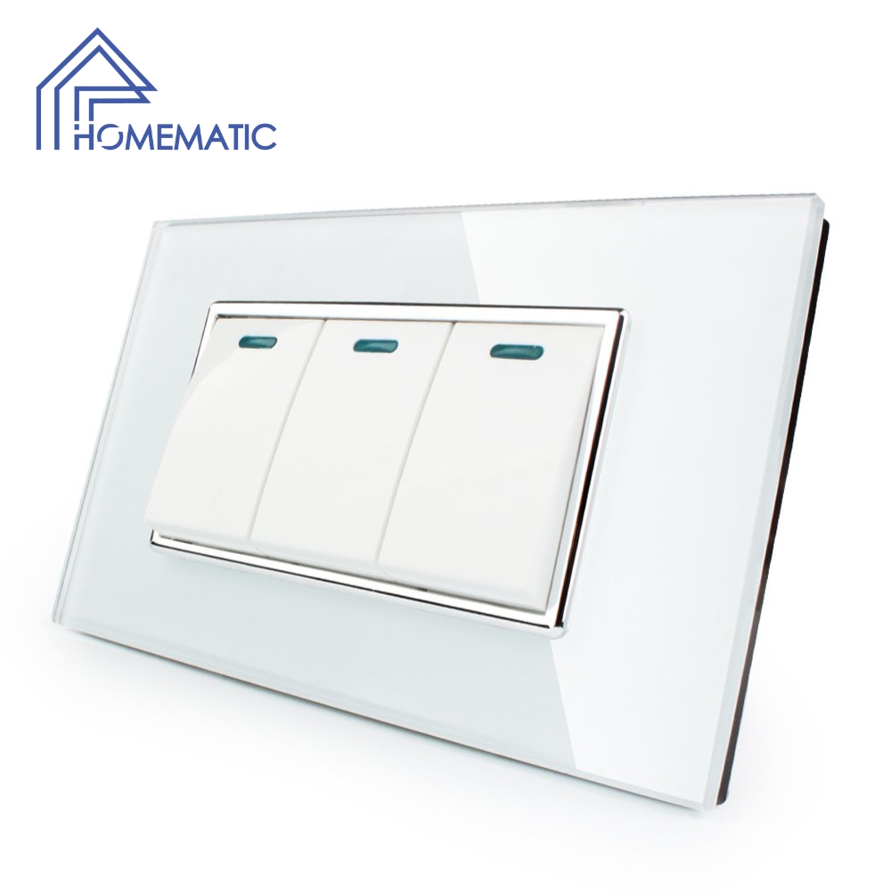 Công tắc mặt kính cường lực chữ nhật1-4 phím VL-C81C33