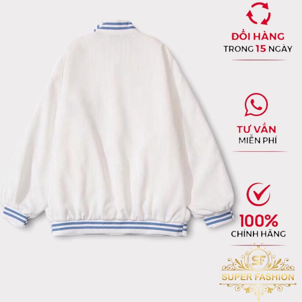 Áo Khoác Nam Fashion Vải Nhung Tăm 2 Lớp Lót Dù Kiểu Bomber Form Rộng Đẹp Hot Trend