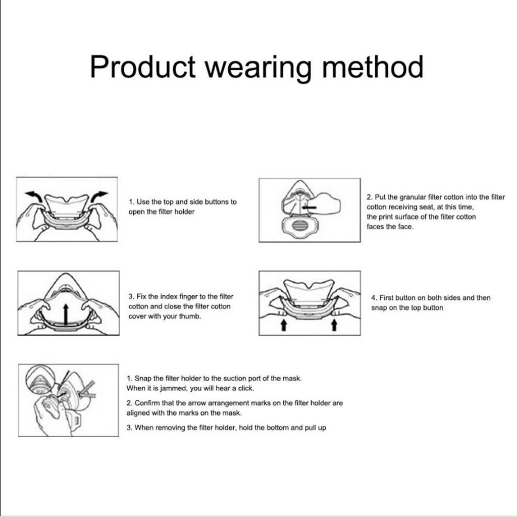Non-woven Fabrics Face Mask Filter Anti Dust PM2.5 Dust Mask Refill Pads