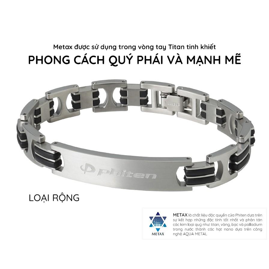 Vòng Tay Phiten Titanium Hard Coat Metax