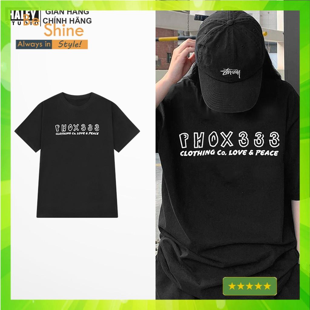 Áo Thun PHOX333 Unisex Form Rộng Nam Nữ phong cách Hàn Quốc TN434 Haley - Beshine Store