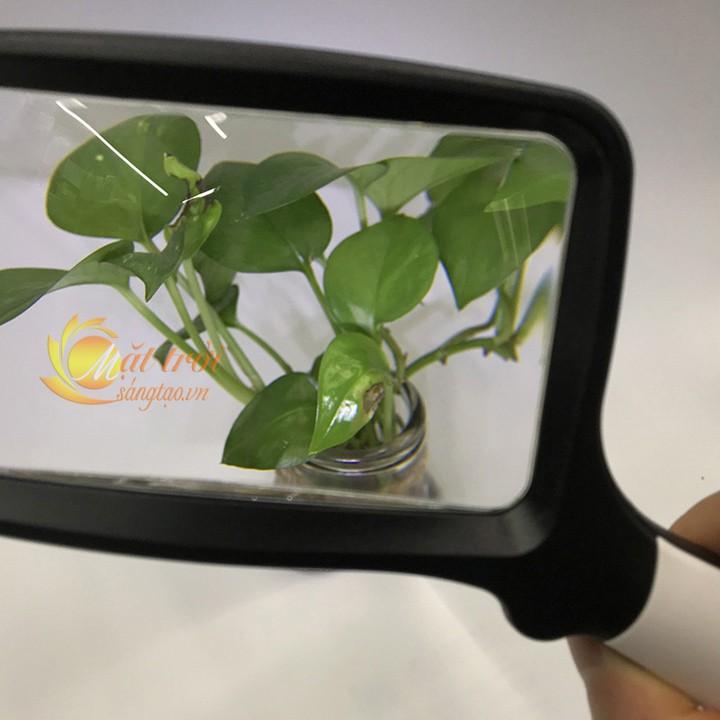 Kính lúp đọc sách báo cầm tay có đèn chiếu sáng