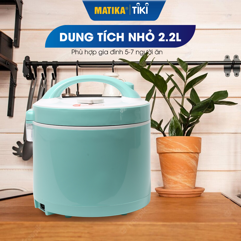 Nồi Cơm Điện MATIKA 2.2L MTK-RC2295 - Hàng chính hãng