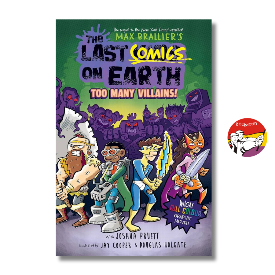 Sách - The Last Comics On Earth: Too Many Villains! | Graphic Novels/ Comics/ Truyện tranh Tiếng Anh