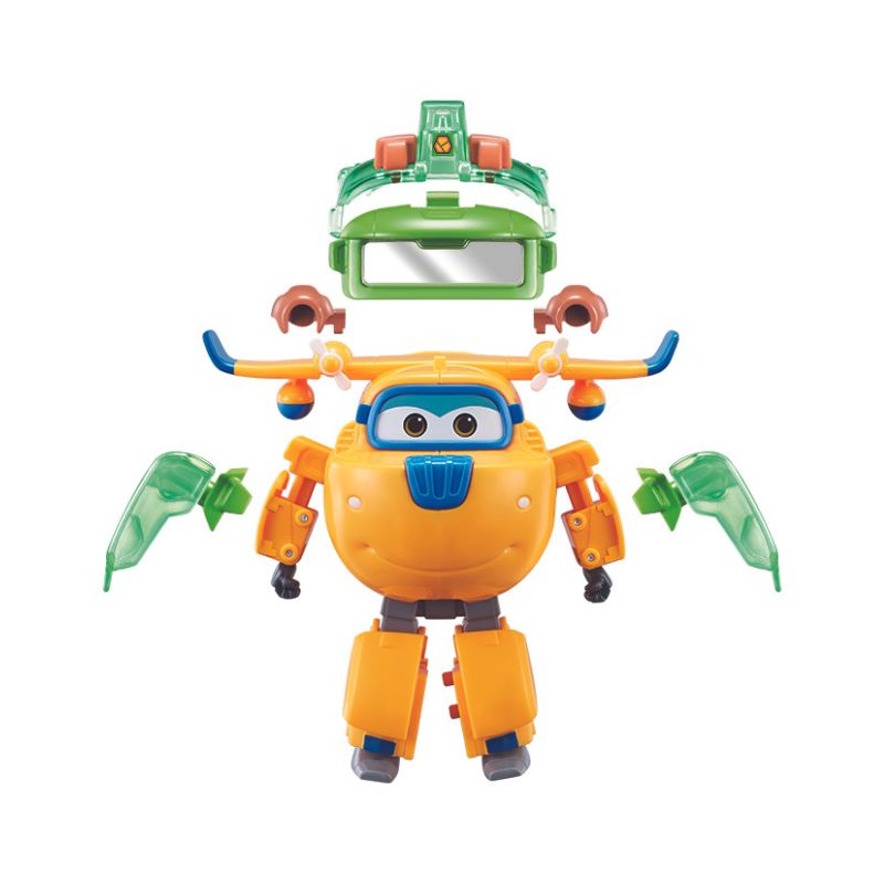 Đồ Chơi SUPERWINGS Robot Biến Hình Siêu Vệ Binh Donnie Thông Minh Và Quả Bóng Sức Mạnh Đất YW760966