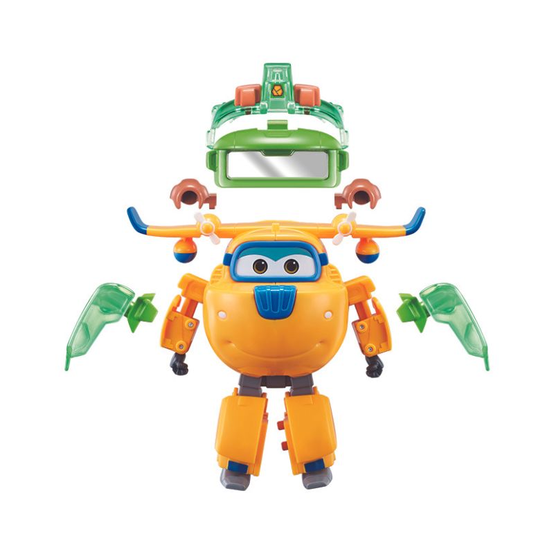 Đồ Chơi SUPERWINGS Robot Biến Hình Siêu Vệ Binh Donnie Thông Minh Và Quả Bóng Sức Mạnh Đất YW760966