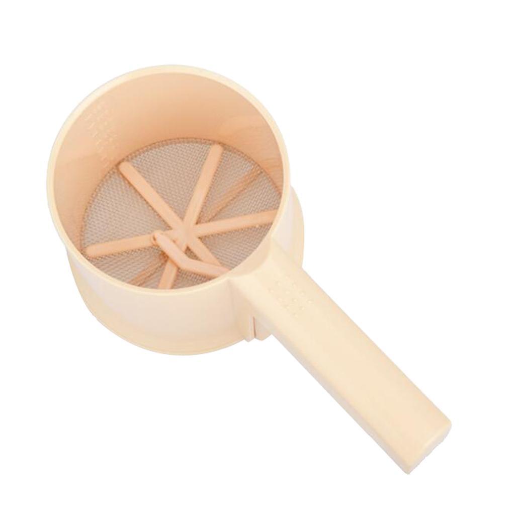 Icing Sugar Shaker Hand Flour Sifter Round Cooking Kitchen Accessories