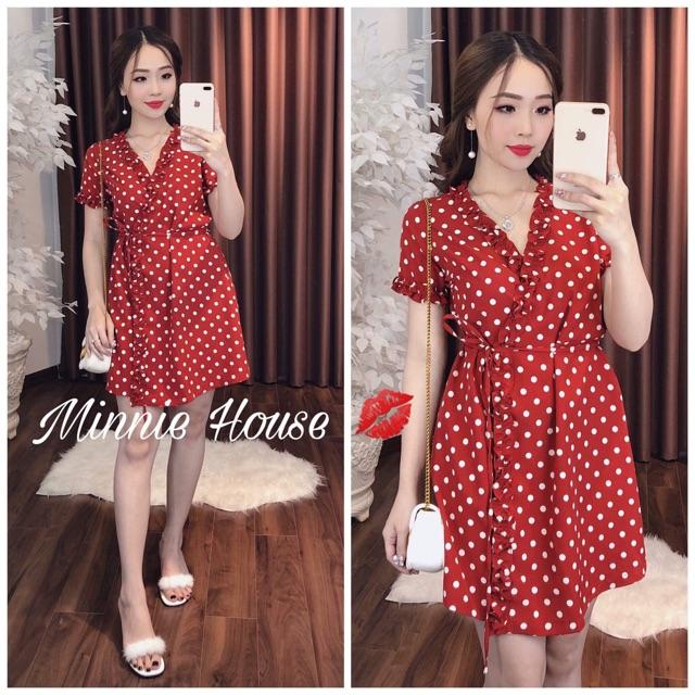 Đầm chấm bi nữ tính bigsize cực xinh