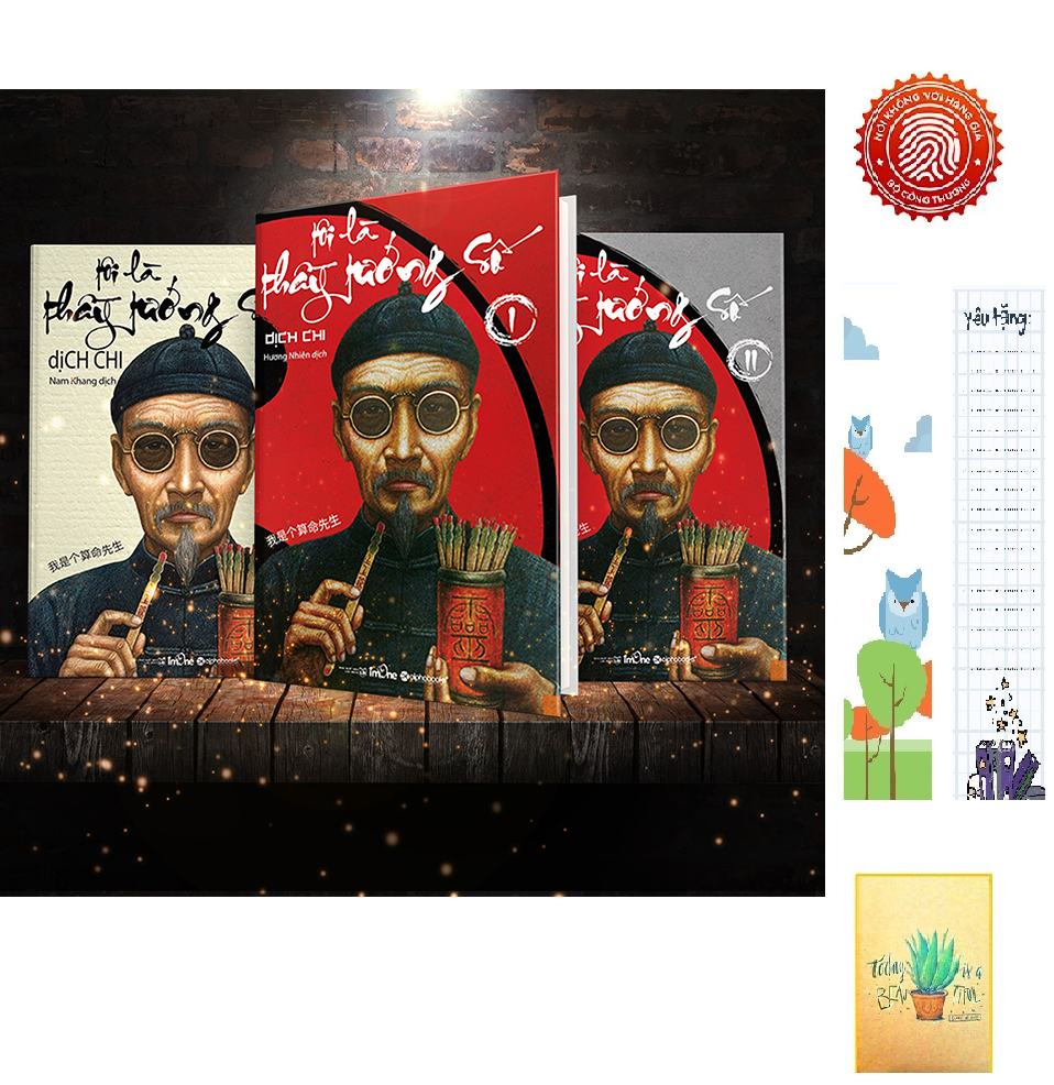 Combo Tôi là thầy tướng số (Trọn bộ 3 tập) (tặng kèm sổ tay XƯƠNG RỒNG + BOOKMARK CÚ MÈO )