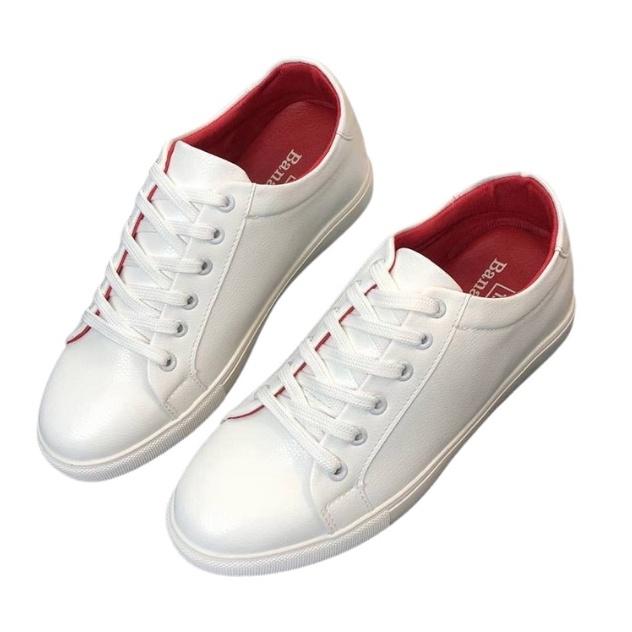 Giày thể thao sneaker nam màu trắng (bata trắng)