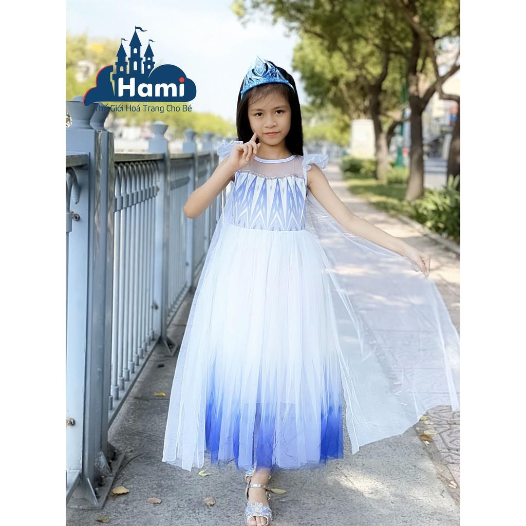 Đầm Công Chúa Elsa Trắng Phim Frozen 2 K03