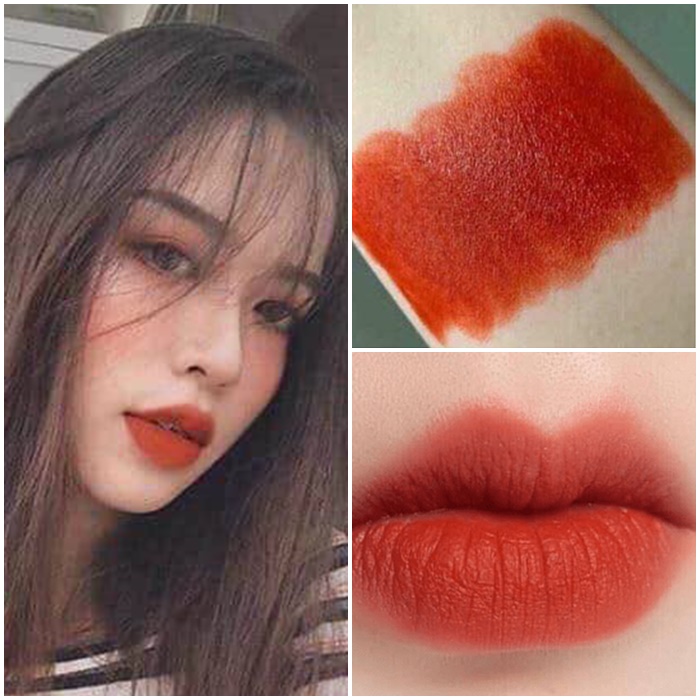 Son Shu Uemura Rouge Unlimited Matte M OR 580 Màu Đỏ Cam Cháy (Chất Son Lì)