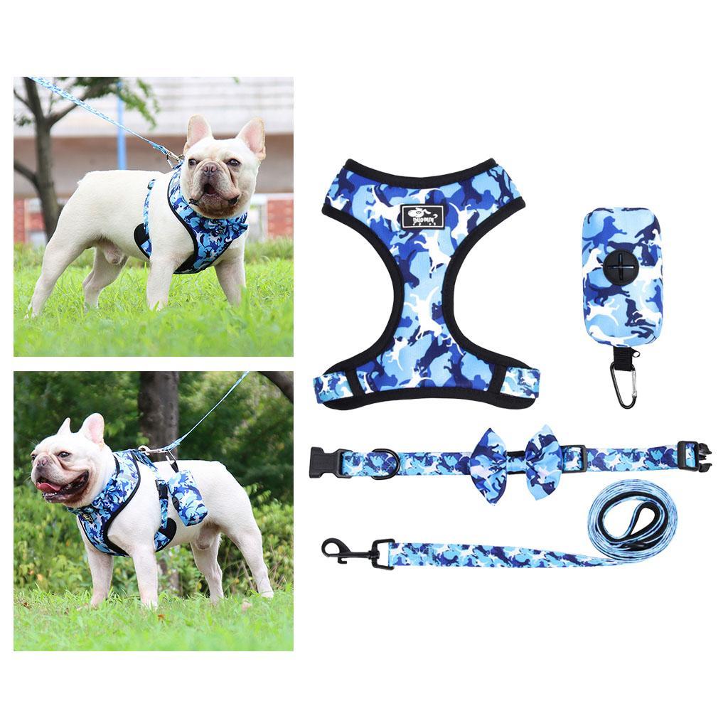Dog Harness Set Reflective with Leashes Harnesses Vest for Outdoor Training