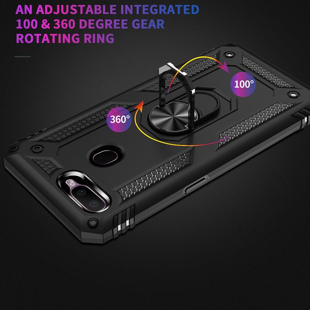 Ốp lưng cho Oppo A5S A7 chống sốc 2 lớp kèm nhẫn iring làm giá đỡ