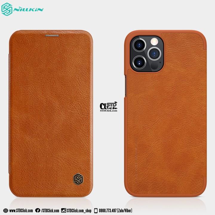 BAO DA DÀNH CHO ĐIỆN THOẠI IPHONE 12 - 12 PRO NILLKIN QIN