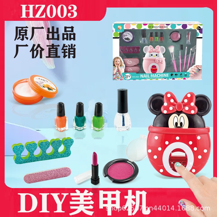 Đồ chơi kỹ năng tập sơn móng tay in sticker hoạ tiết cho bé - Hộp quà tặng cực cute cho bé gái