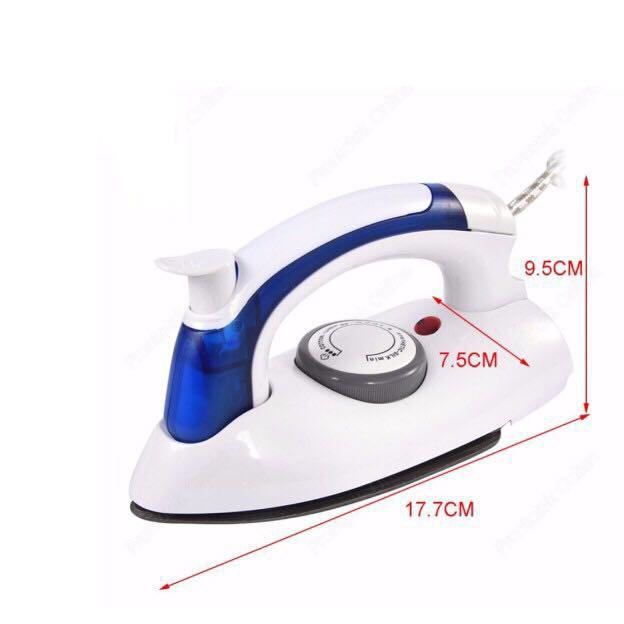 [] Bàn Ủi Hơi Nước Du Lịch Mini Hetian Travel Iron Gấp Gọn Có Thể Mang Đi Du Lịch.