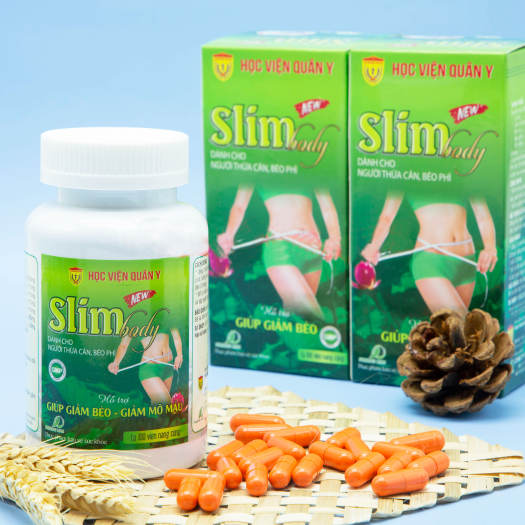 Set Quà Combo 3 Hộp Viên Uống Slim Body New Học Viện Quân Y - 100 Viên