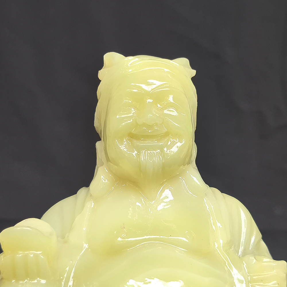 Bộ Thần Tài Thổ Địa - Đá Ngọc Onyx Xanh - 16Cm - Mx