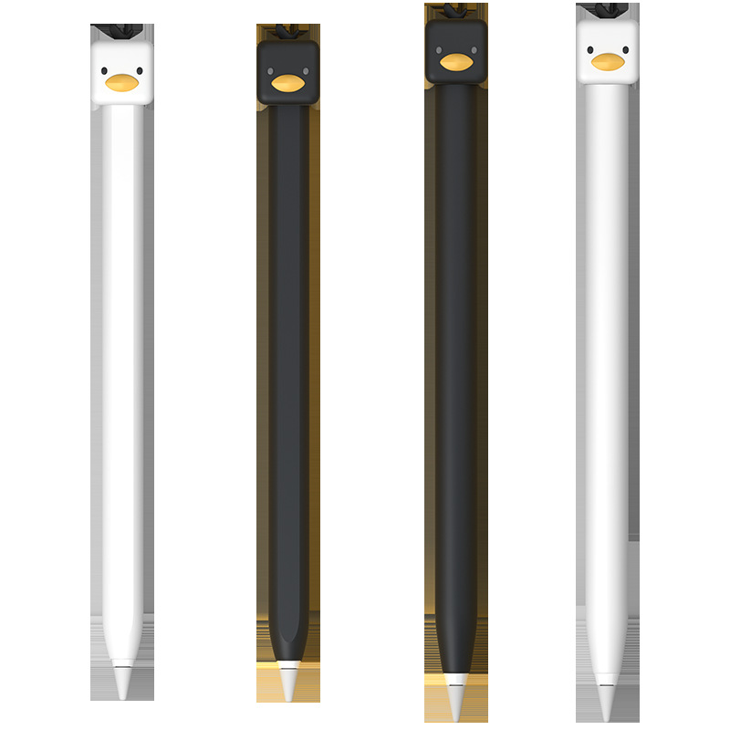 Ốp silicon bảo vệ cho bút Apple Pencil 2 Hình Chú Vịt Cute Duck