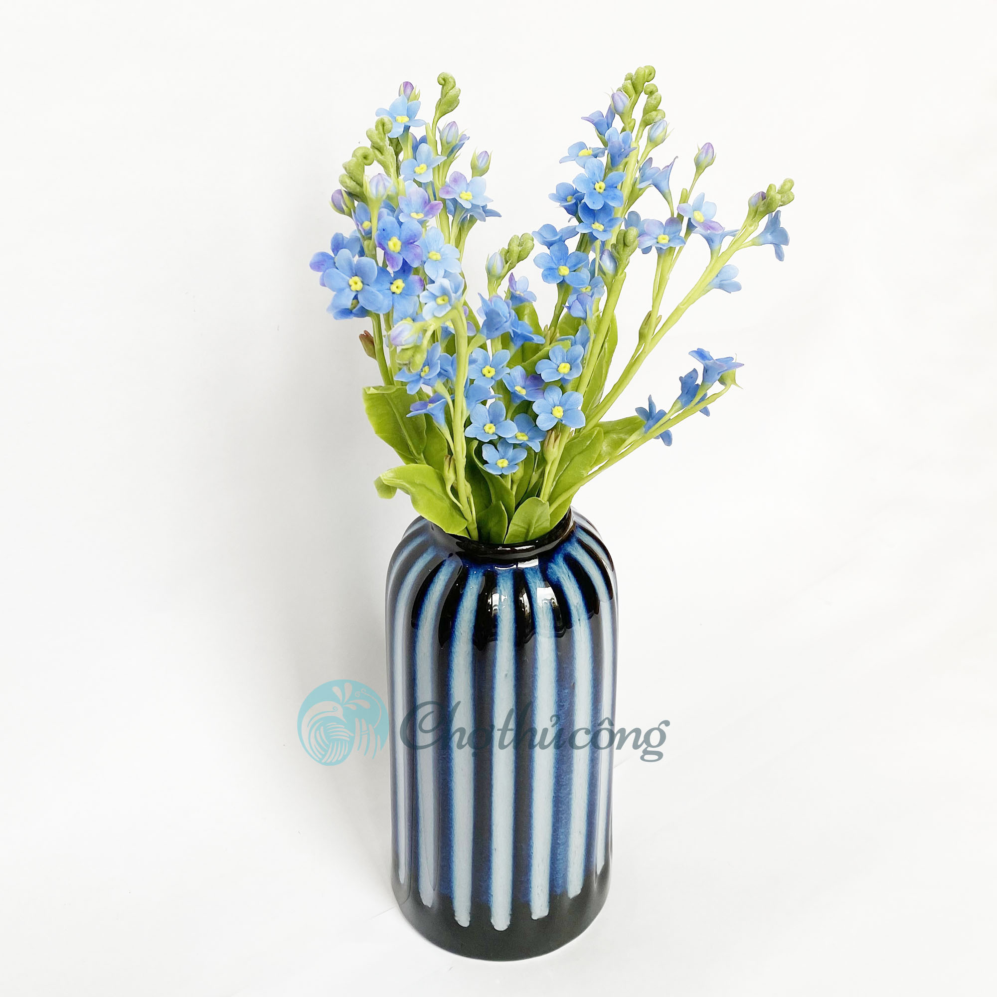 Bình hoa gốm men hỏa biến - Lọ hoa decor gốm bát tràng, bình gốm cắm hoa cao cấp trang trí vintage handmade