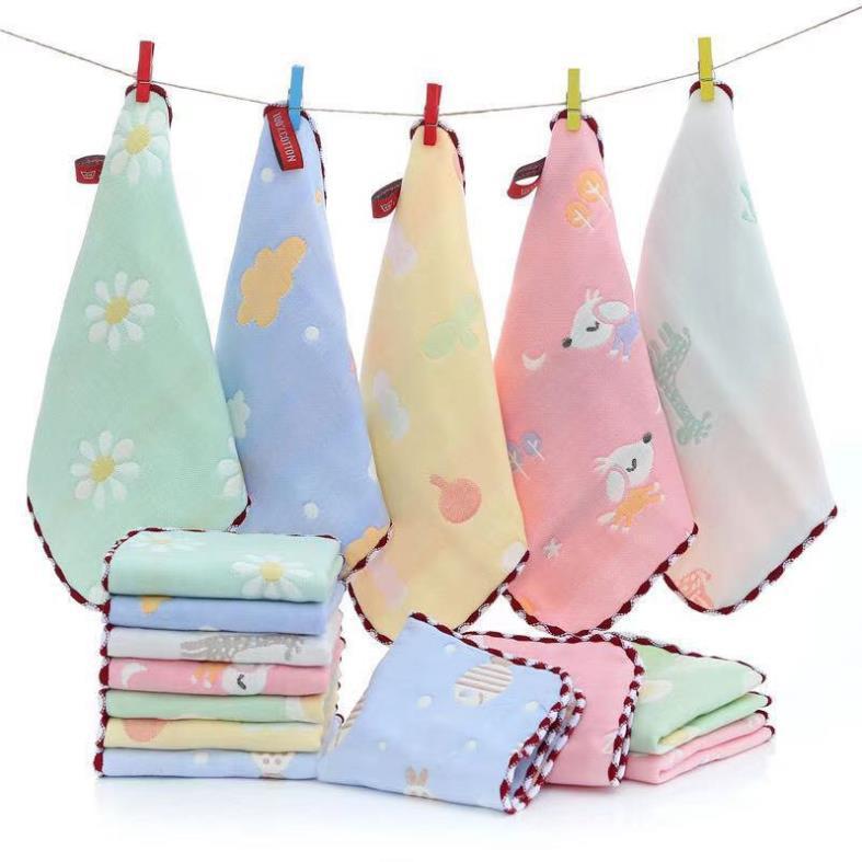 5 Khăn Sữa, Khăn Mặt Sợi Tre 6 Lớp - Lee Lee Kids