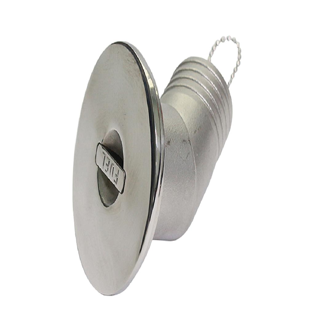 38mm  316 STAINLESS STEEL FUEL BOAT DECK FILLER -Petrol Hose Deck Fill