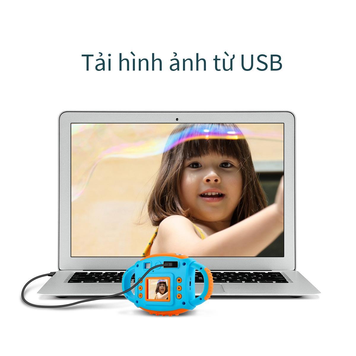 Giá tốt nhất AMKOV máy ảnh trẻ em phim hoạt hình mini keo mềm máy ảnh trẻ em máy ảnh kỹ thuật số máy ảnh trẻ em