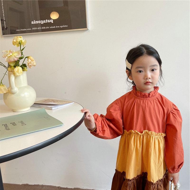 VT94 Size90-130 Set váy đầm bé gái kiểu dáng công chúa Thời trang trẻ Em hàng quảng châu