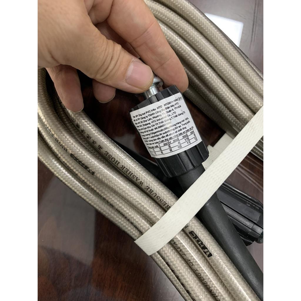 Dây xịt rửa xe HIỆU HTC LOẠI 30M,HTC6511-30W3 từ nhựa PVC áp lực cao 420 bar,ĐK 6.5*11MM