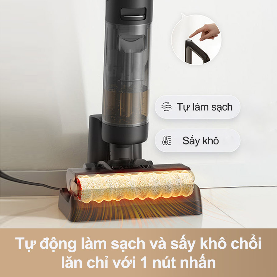 Máy Hút Bụi Lau Sàn Dreame H12 Pro Tự Giặt Giẻ Lau Lực Hút 14.500 Pa Công Suất 200 W - Hàng Chính Hãng
