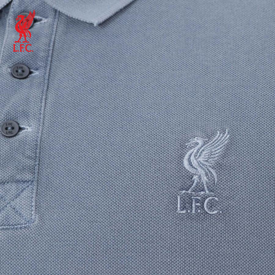 Áo thun polo tay ngắn thể thao nam LFC INT LAUNDERED POLO - DENIM - A15682