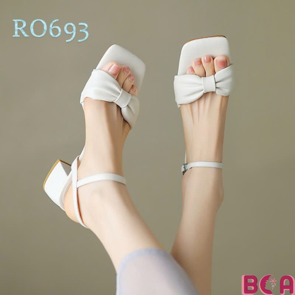 Giày Hở Mũi Đính Nơ Cao Gót 4 Phân RO693 ROSATA tại BCASHOP Duyên Dáng, Thanh Lịch Cho Nàng Công Sở