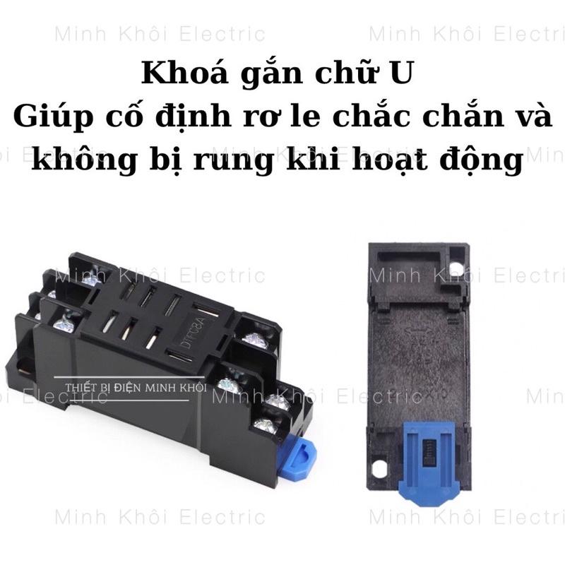 Đế rơ le timer thời gian, đế relay trung gian socket relay, de role