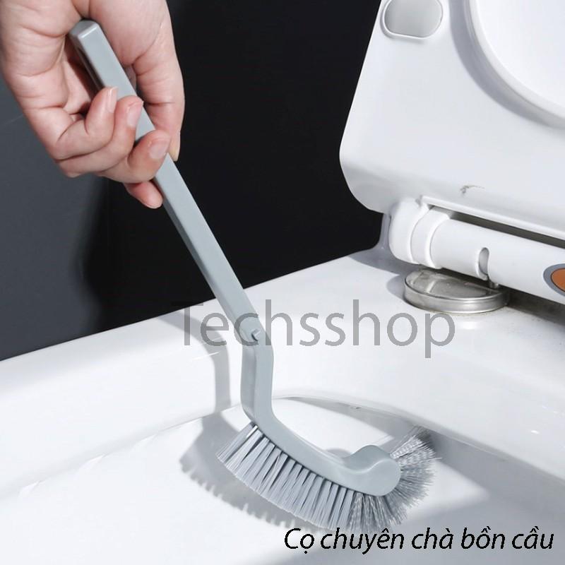 Cọ Chà Rửa Bồn Cầu Toilet Tiện Lợi Có Lỗ Móc Treo Bảo Quản Dài 34cm - Dụng Cụ Vệ Sinh Nhà Tắm Nhà Bếp