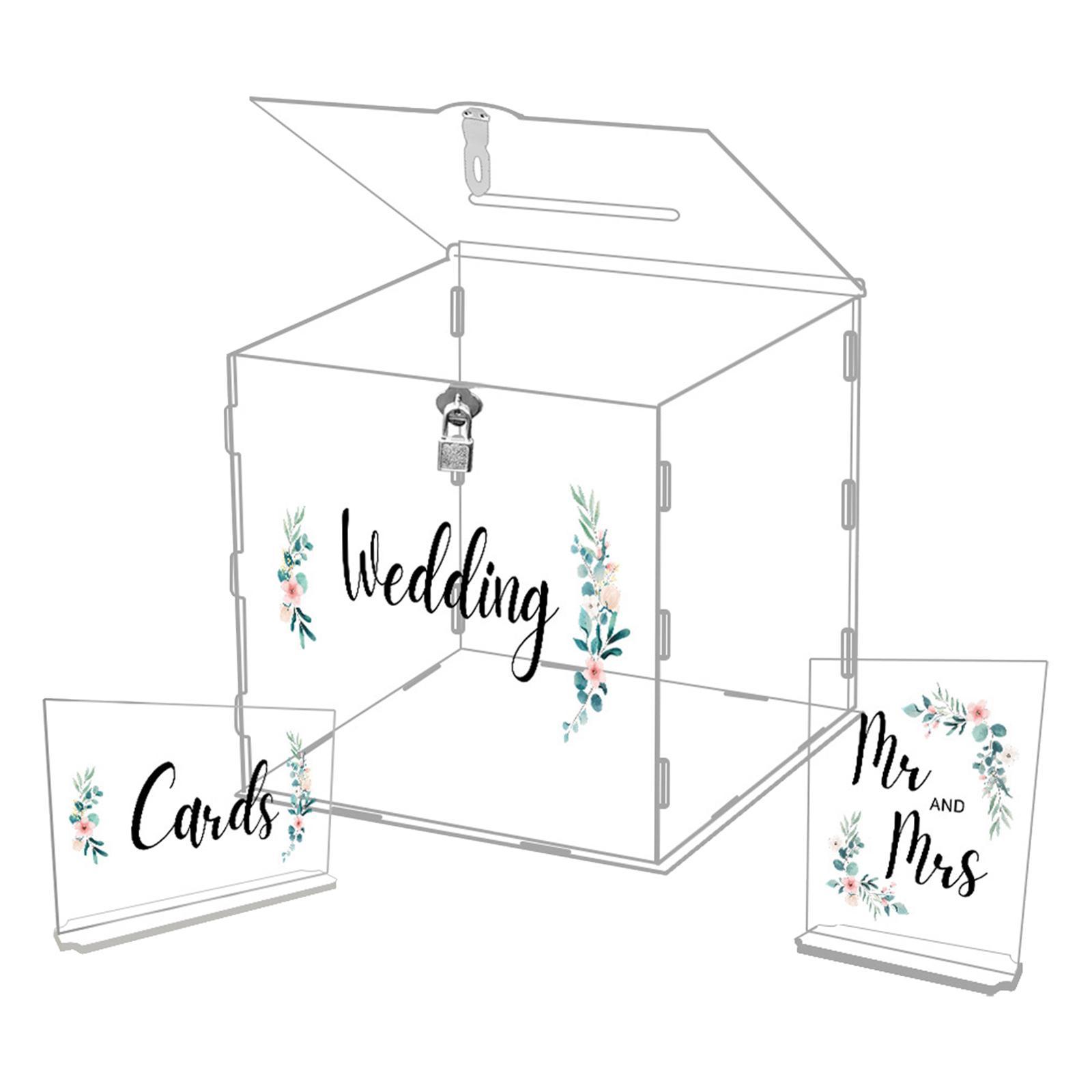 Wishing case Guest Gift Card Box Decorative Storage Box for Ceremony