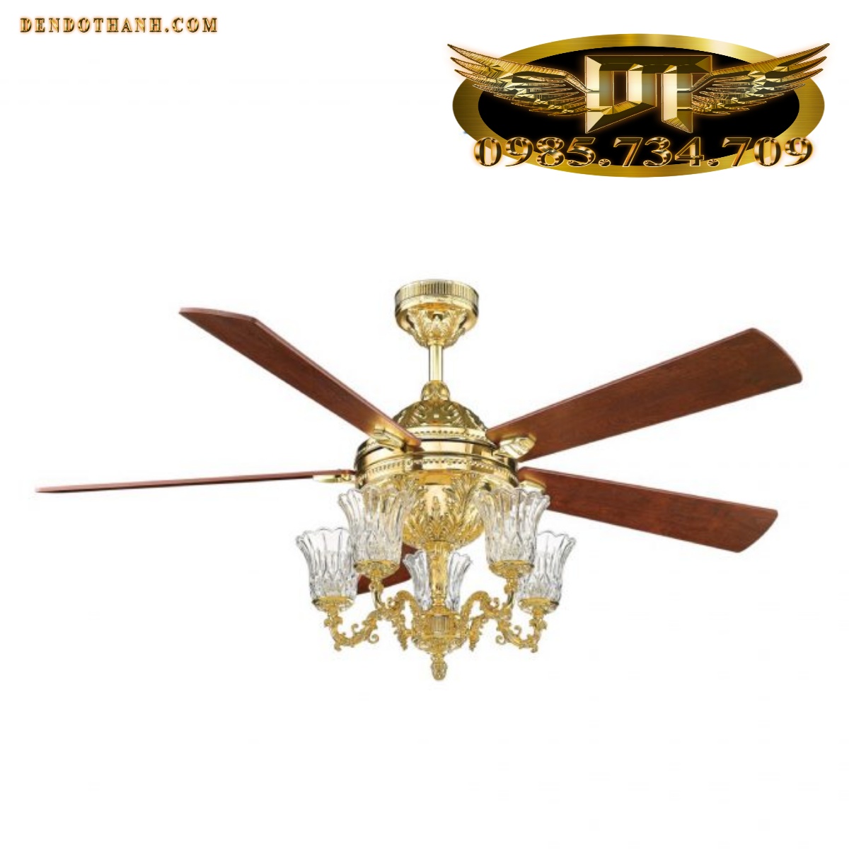Quạt Trần Italia FY968 quạt trần cho người giàu cao cấp hiện đại trang trí phong cách mới QTD