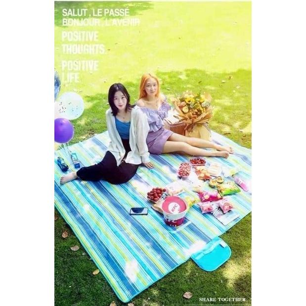 Thảm trải du lịch, đi phượt gấp gọn đa năng, thảm dã ngoại picnic