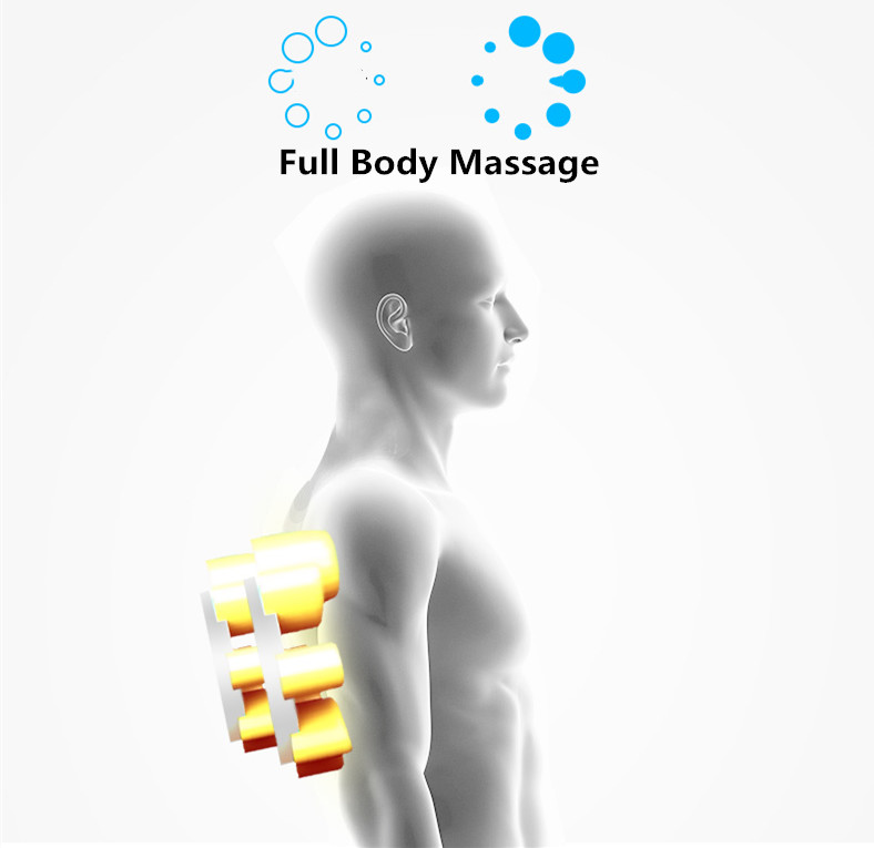 Gối Massage Theo Phương Pháp Massage Shiatsu Nhật Bản - Tặng kèm máy massage cầm tay mini - Hàng nhập khẩu