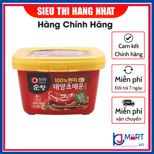 Tương Ớt Cay Taeyangcho Daesang Hàn Quốc Hộp 500 Gram