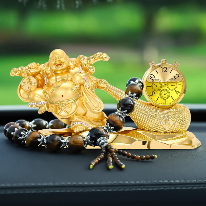 Tượng phật di lặc kéo bao tiền vàng trang trí bàn làm việc, phòng khách, ban thần tài, shop bán hàng AC6688