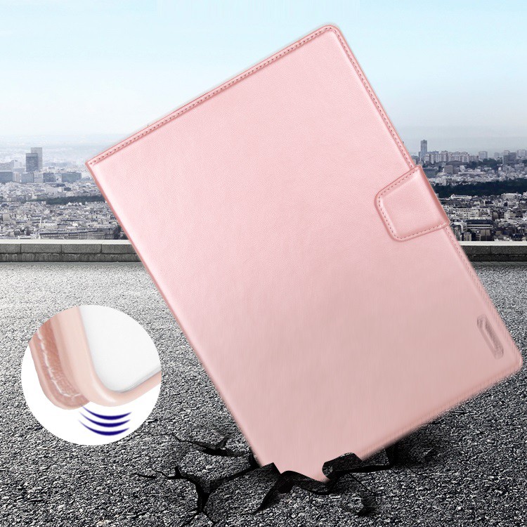 Bao da dành cho Samsung Galaxy Tab A7 Lite - T220/T225 dạng ví có ngăn đựng thẻ, đựng tiền, quai gập - Hàng chính hãng HanMan