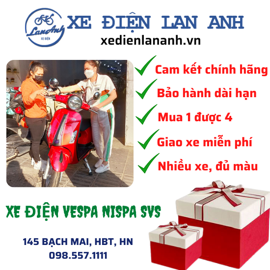 XE MÁY ĐIỆN VESPA OSKAR NISPA SVS