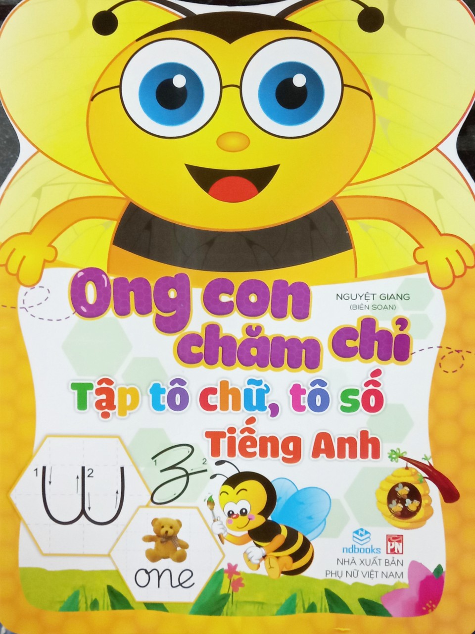 Ong con chăm chỉ - tập tô chữ tô số tiếng anh