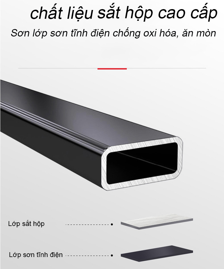 Bàn làm việc chữ X phong cách trẻ trung - Đen - Lớn 120x60x750cm