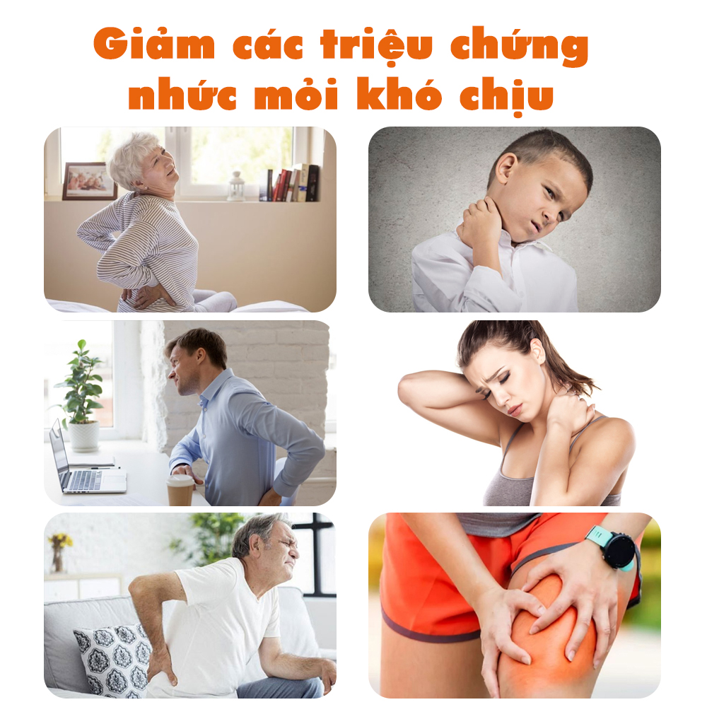 Đai Massage, Miếng Massage Chườm Nóng Lưng Đùi Mông Hông Tay Eo Toàn Thân, Giảm Đau Nhức Học Sinh, Sinh Viên, Người Đi Làm Legaxi