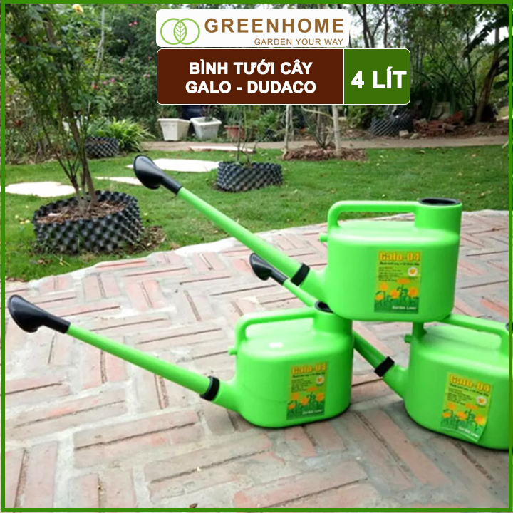 Bình Tưới Cây Vòi Sen Greenhome, Galo Dudaco, 4 Lít, 2 Chế Độ Tưới, Dễ Sử Dụng, Tháo Lắp Dễ Dàng, Độ Bền Cao